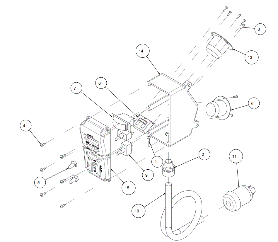 Section 13 Diagram and Parts List for 158425  MK Diamond Drill